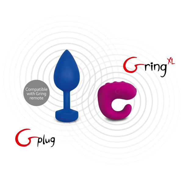 Gplug L, Large Vibrating Butt Plug with 6 Vibration Modes