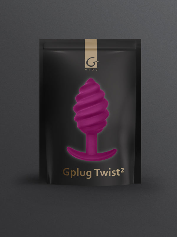 Gplug Twist 2, Twisted Anal Plug Comfortable for Long-Term Wearing