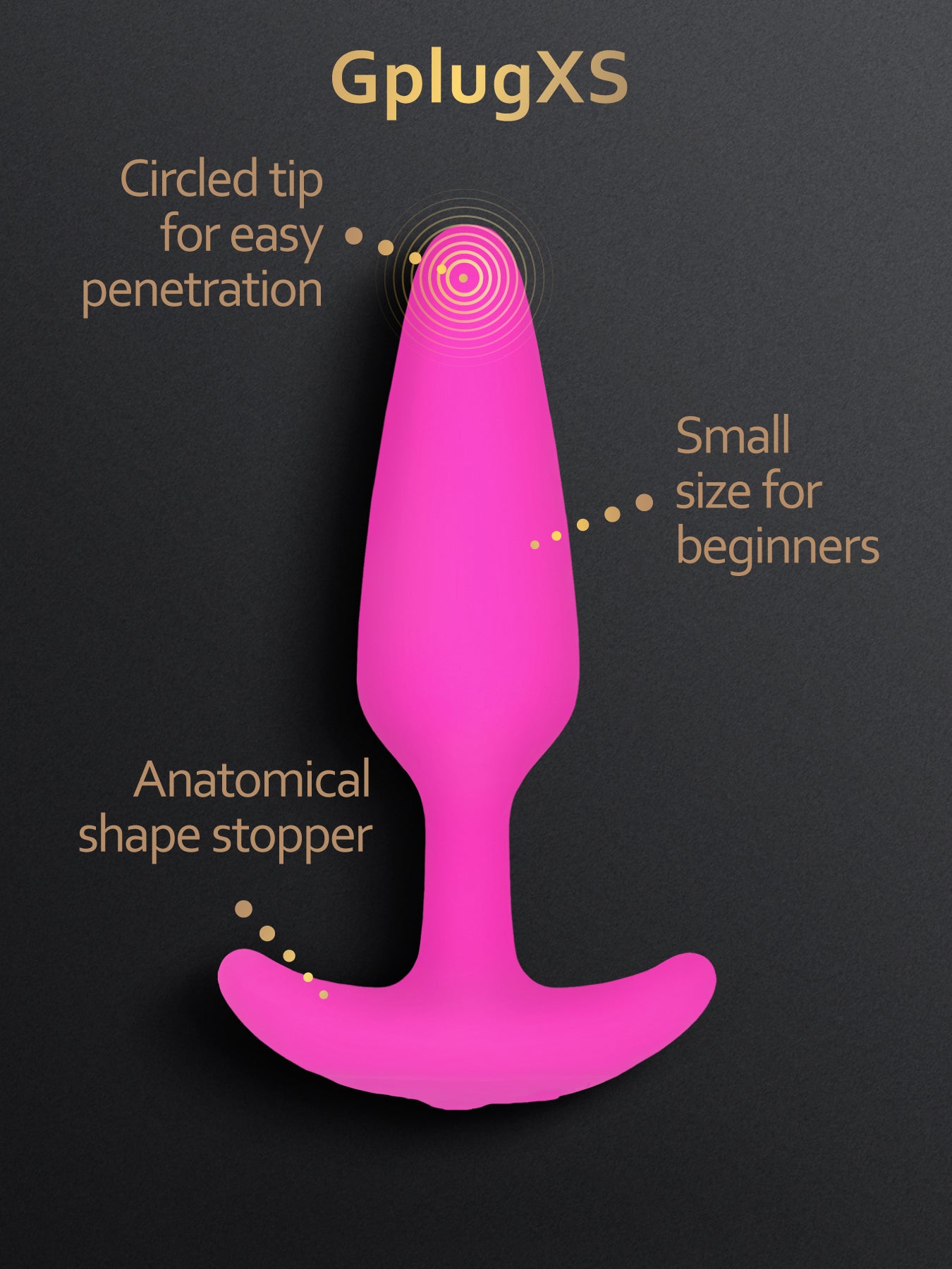 Gplug XS Smallest Vibrating Butt Plug Gplug XS Smallest Vibrating Butt Plug