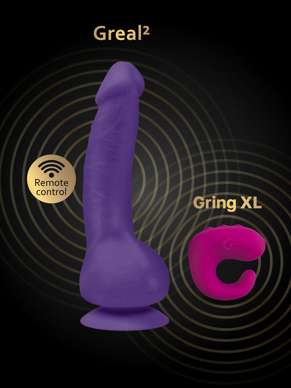 Vibrating clit ring Gring XL is also a remote control for Greal 2