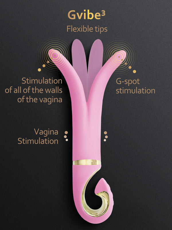 Gvibe 3, our iconic multipurpose double vibrator