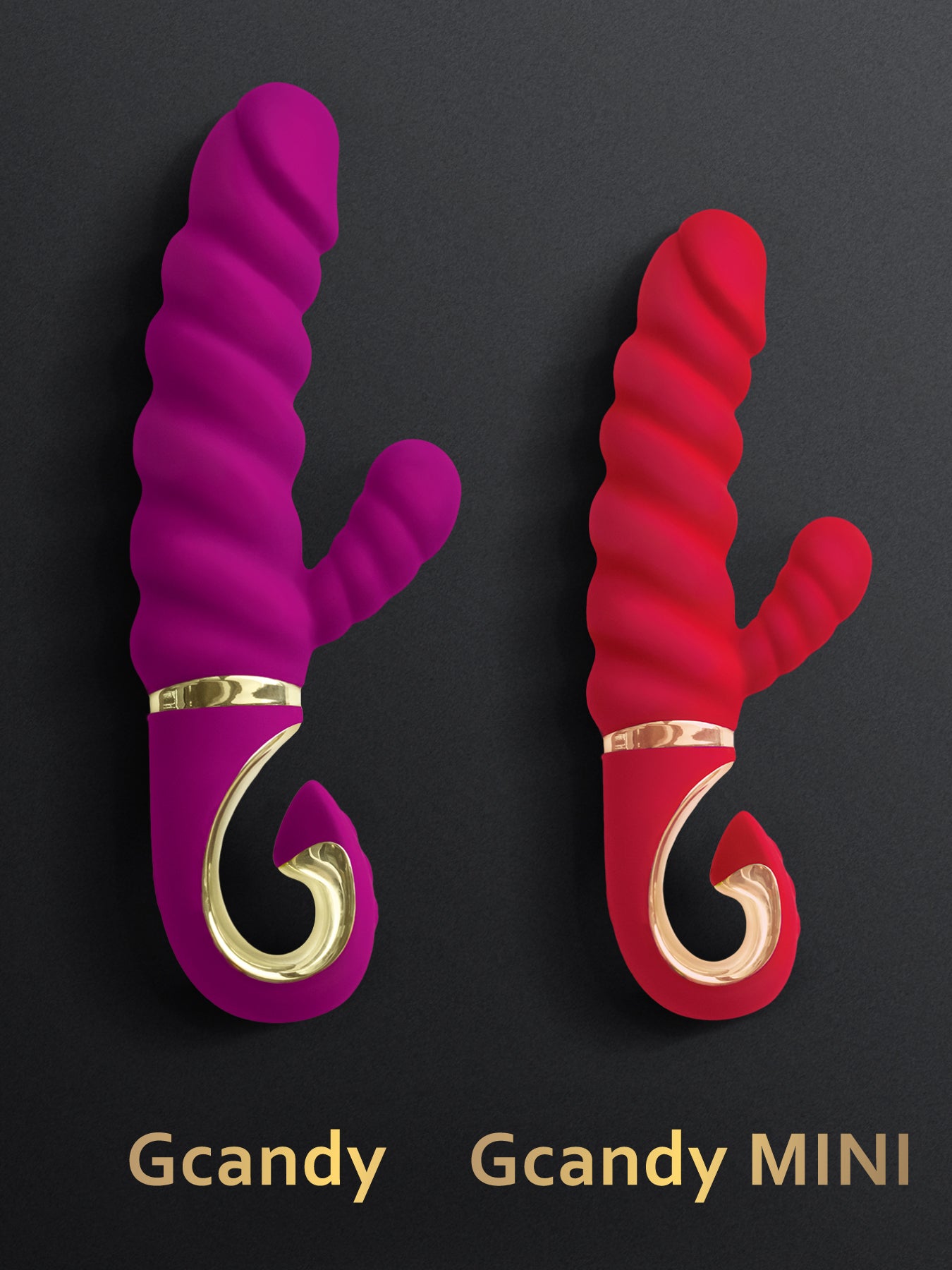 Gcandy - Rabbit Vibrator with Slightly Curved Dildo Gcandy - Rabbit Vibrator with Slightly Curved Dildo